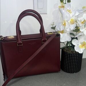 Henri Bendel Deep Red Satchel